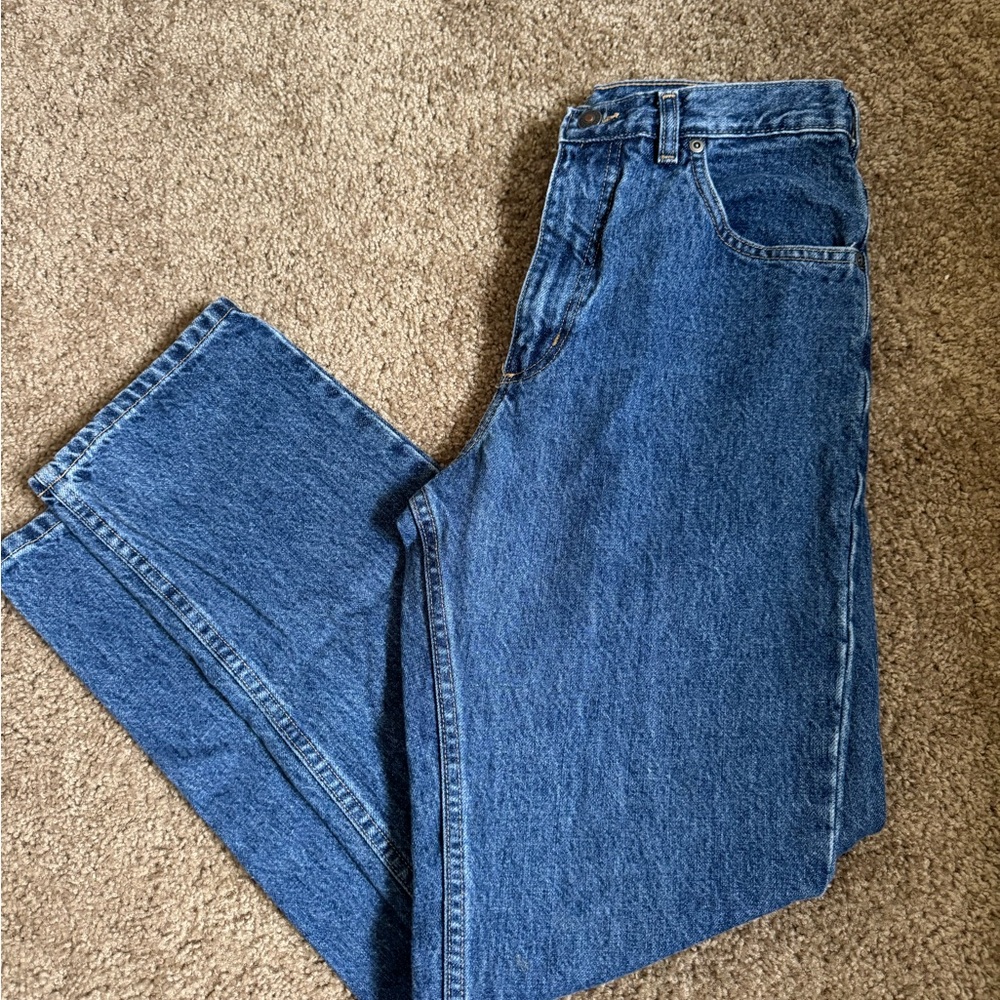 Lands' End Men's Straight Blue Jeans